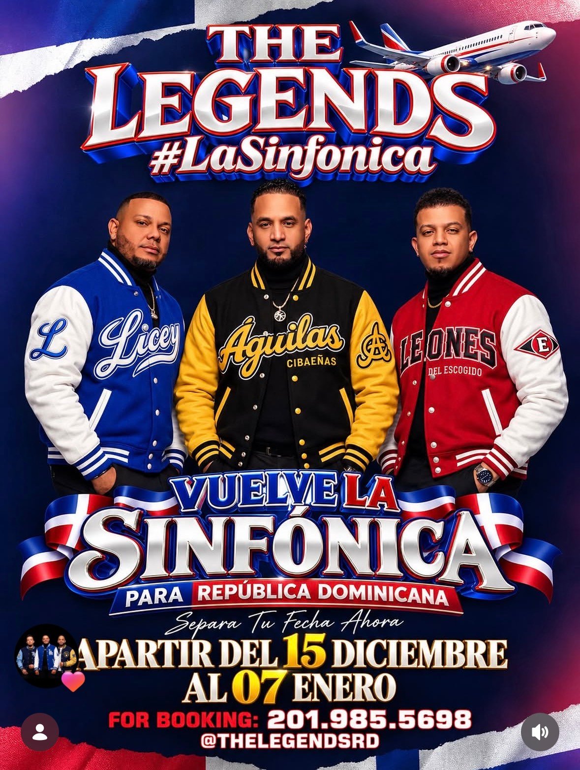 The Legends #LaSinfonica event flyer